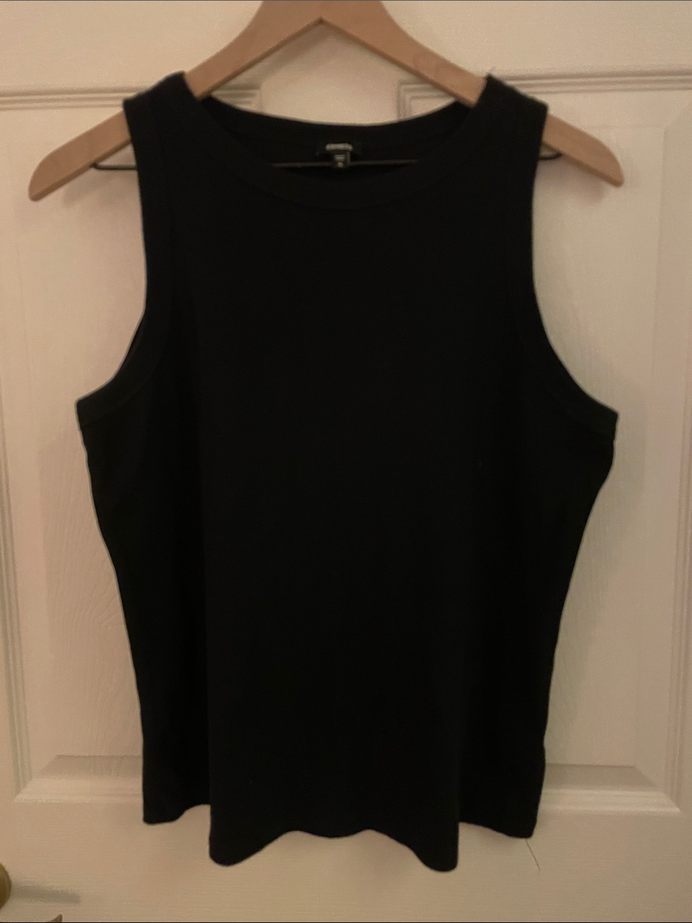 Express Classic Black Sleeveless Tank Top, XL